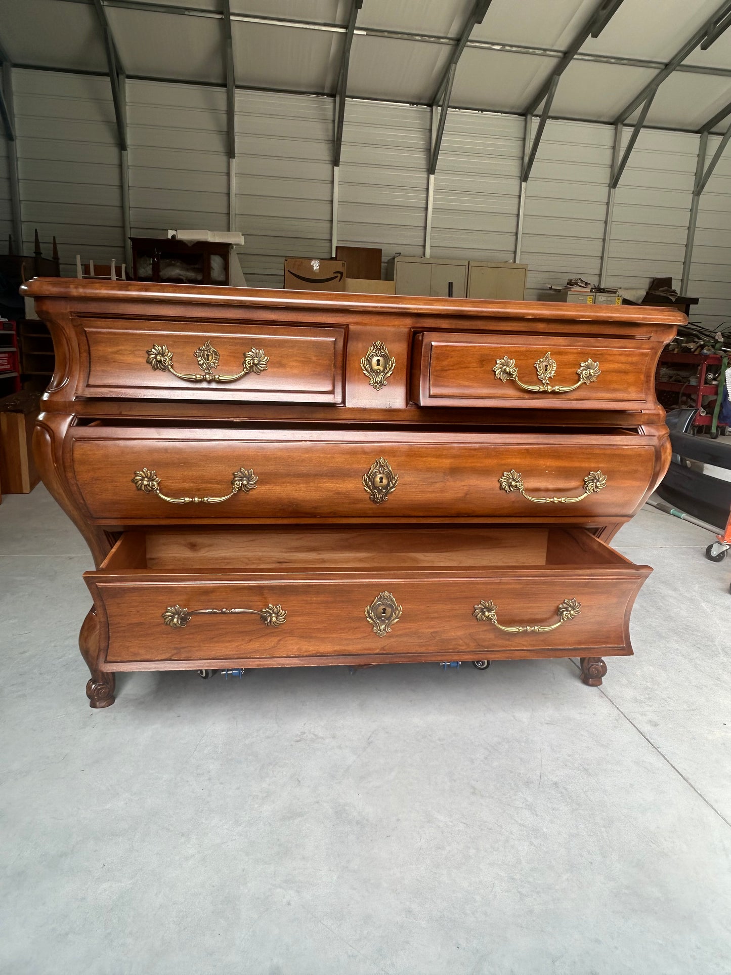 EJ Victors French Louis XV Style Bombay Commode Chest