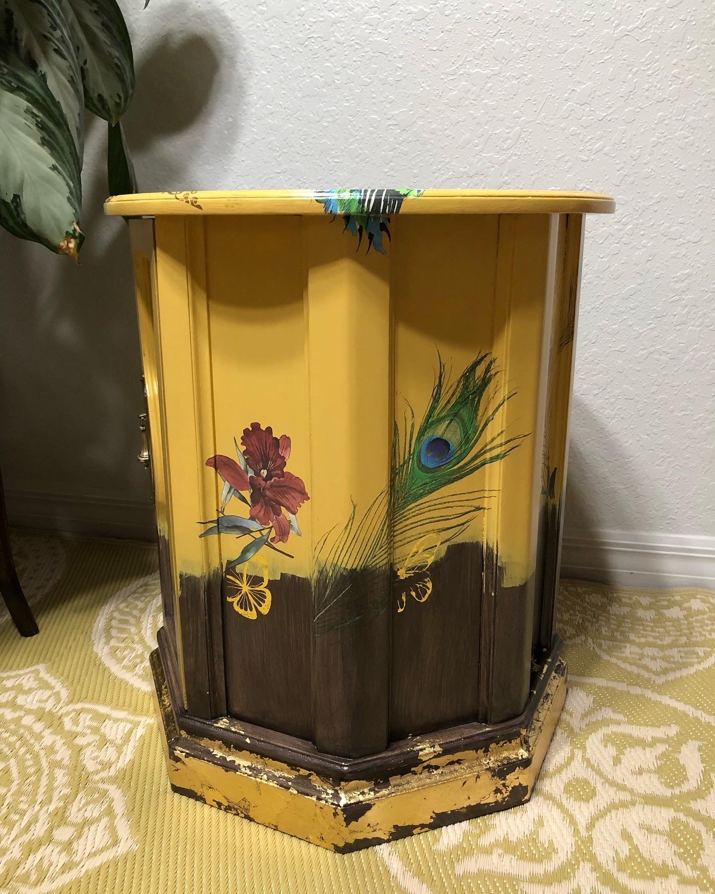Bohemian Vintage Storage Side Table