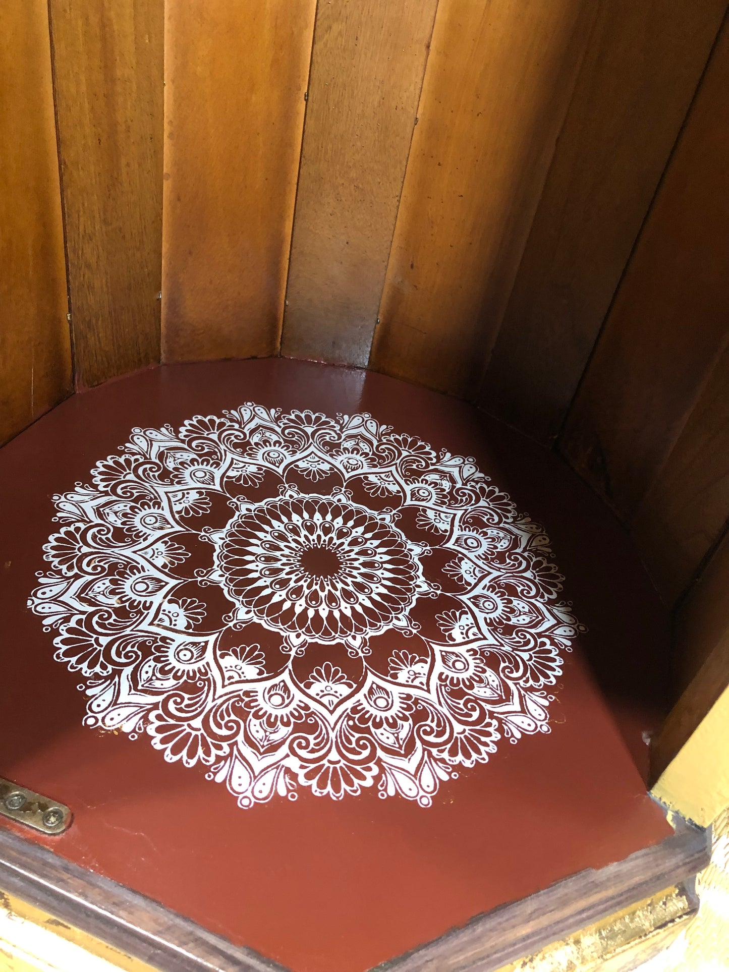 Bohemian Vintage Storage Side Table