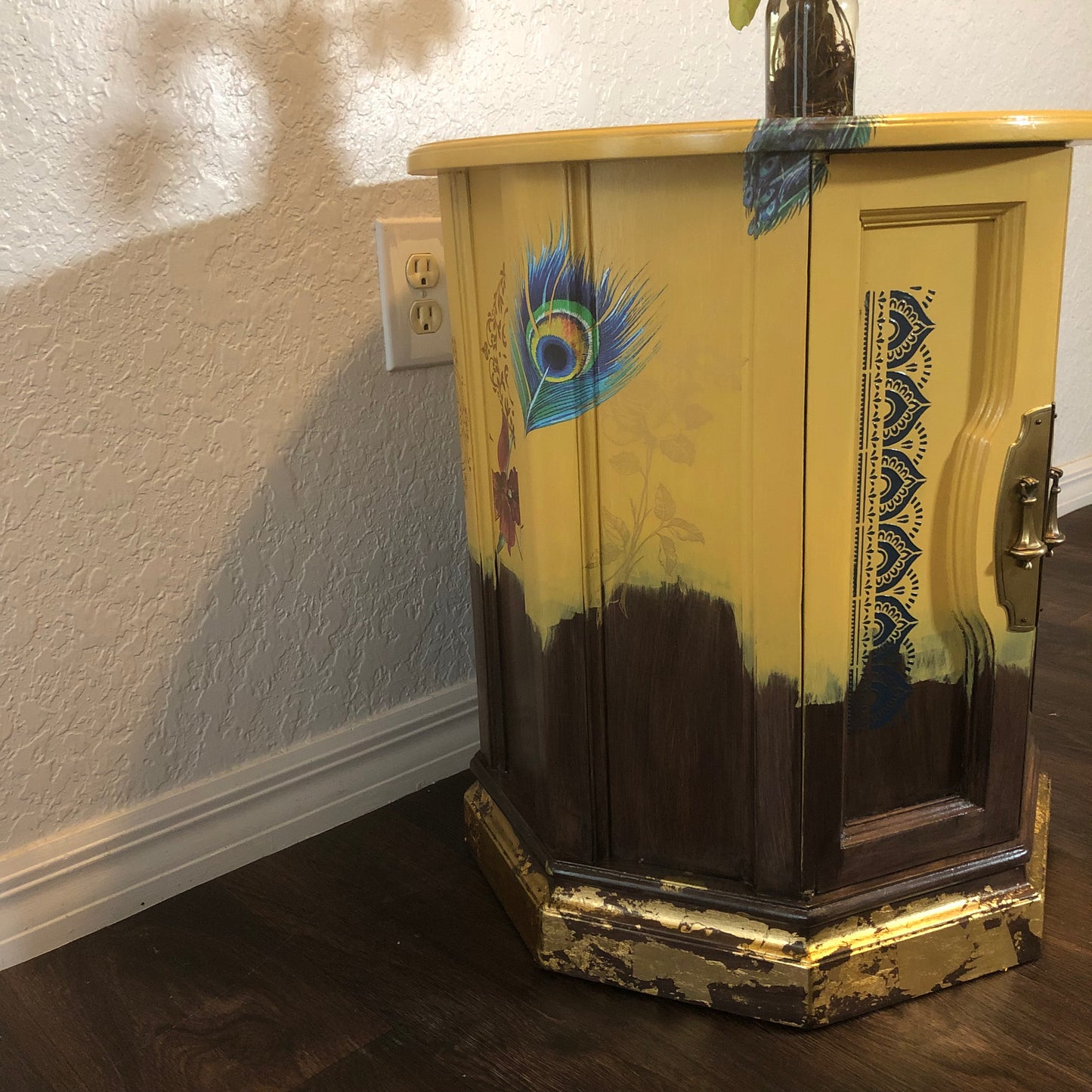 Bohemian Vintage Storage Side Table