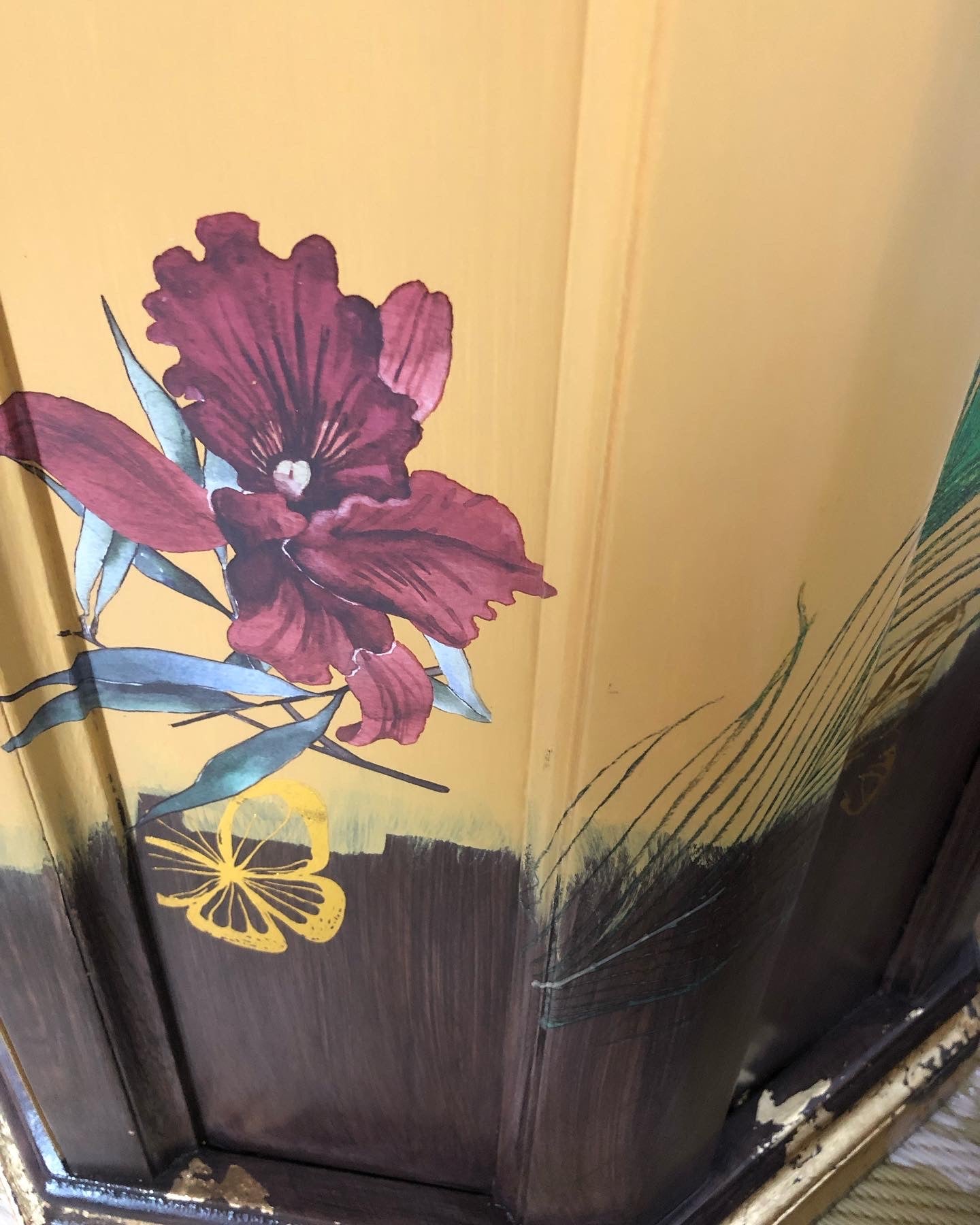 Bohemian Vintage Storage Side Table
