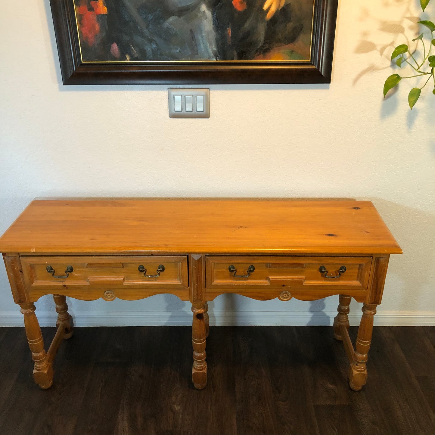 vintage Solid Wood Console