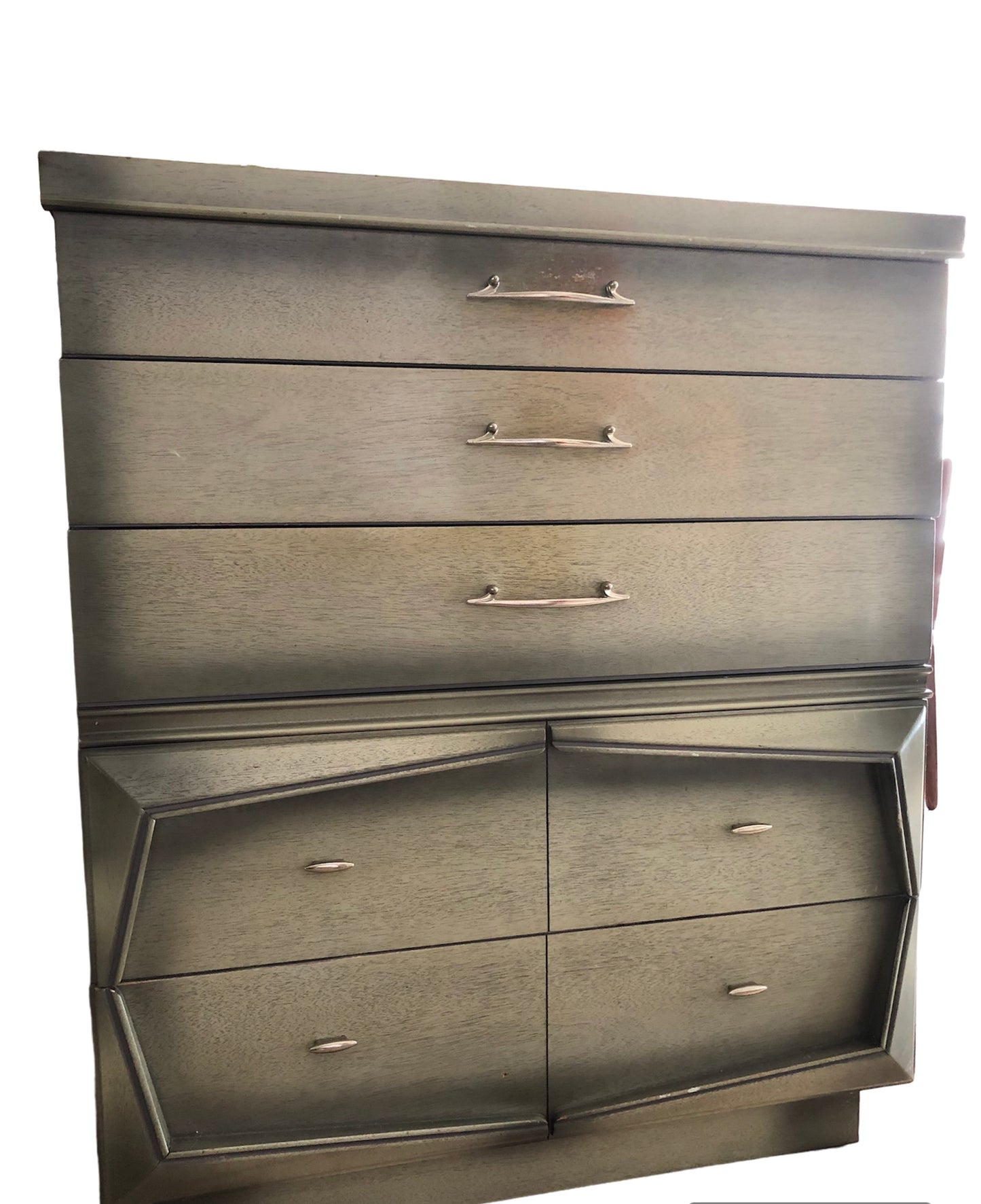 United Furniture MCM Tall Chest of Drawers